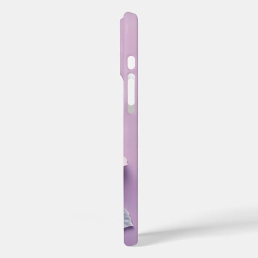 Lavendel-Rose auf Lilac Mist iPhone Case (Rückseite / Links)