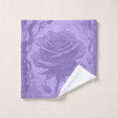 Lavendel-Rose Badhandtuch Set (Waschlappen)