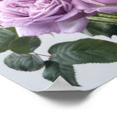 Lavendel Rose Blume Art Print Poster (Ecke)