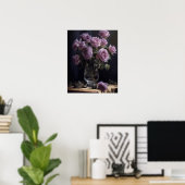 Lavendel Rose Blume Art Print Poster (Heimbüro)