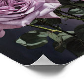 Lavendel Rose Blume Art Print Poster (Ecke)