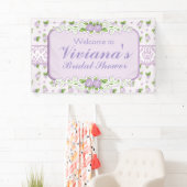 Lavendel Rose Brautparty Banner (Insitu)