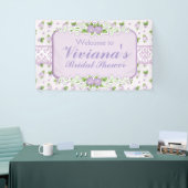 Lavendel Rose Brautparty Banner (Messeveranstaltung)