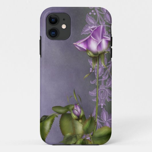 Lavendel-Rose Case-Mate iPhone Hülle (Rückseite)