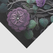 Lavendel Rose Celtic Knot Wrapping Paper Seidenpapier (Detail)