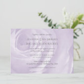 Lavendel Rose Einladung (Stehend Vorderseite)