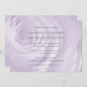Lavendel Rose Einladung (Vorne/Hinten)