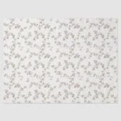 Lavendel Rose Elfenbein Shabby Geschenkpapier Seidenpapier (Vorderseite)