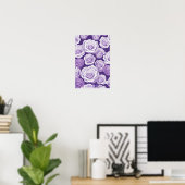 Lavendel Rose Lila Rose Hintergrund Poster (Heimbüro)