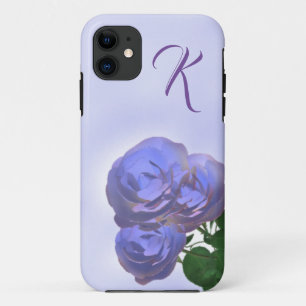 Lavendel Rose Mit Monogramm Case-Mate iPhone Hülle