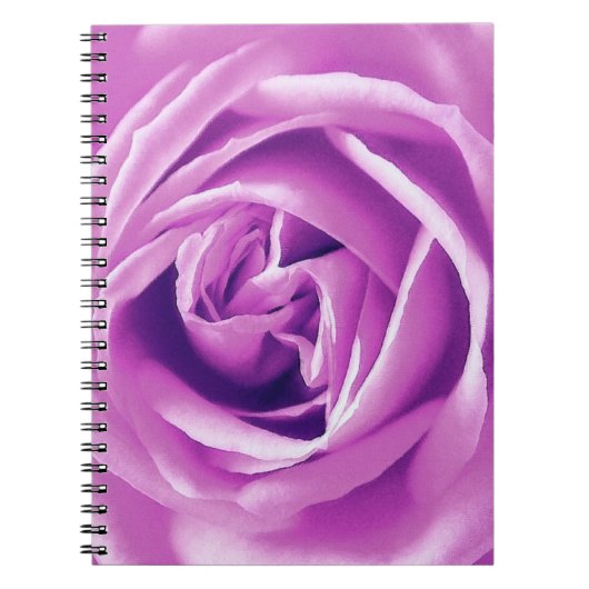Lavendel-Rose Notizblock (Vorderseite)