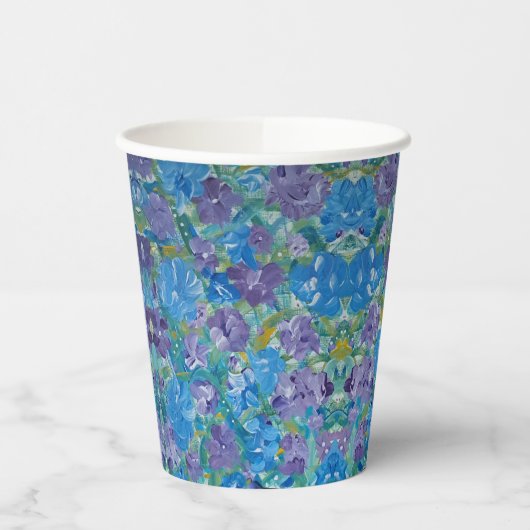 Lavendel Rose Papiergruppen Pappbecher (Links)