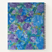 Lavendel Rose Personalisiert Notebook Notizblock (Rückseite)