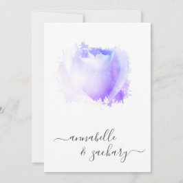 *~* Lavendel Rose QR Floral UAWG - AR8 Hochzeit in Einladung