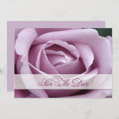 Lavendel Rose Save the Date (Vorne/Hinten)