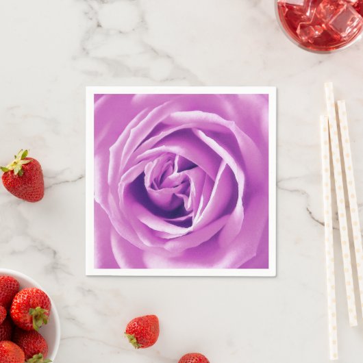 Lavendel-Rose Serviette (Beispiel)