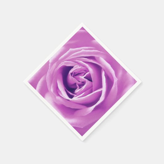 Lavendel-Rose Serviette (Ecke)