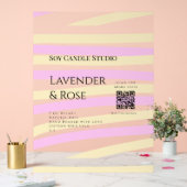 Lavendel Rose Soy Kerzen Business hinzufügen q r C Acrylschild (Hochzeit)