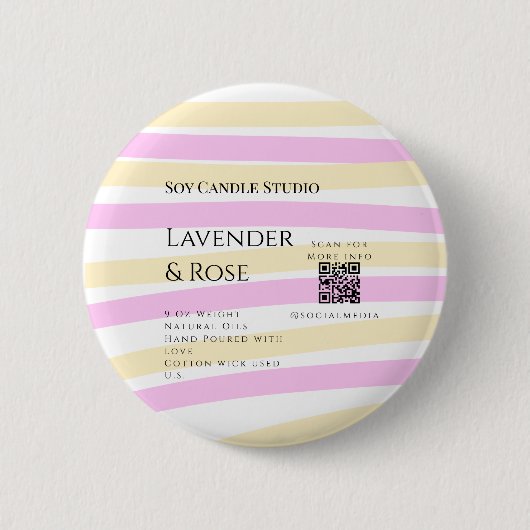 Lavendel Rose Soy Kerzen Business hinzufügen q r C Button (Vorderseite)