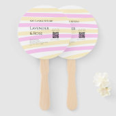 Lavendel Rose Soy Kerzen Business hinzufügen q r C Fächer (Vorne und Hinten)