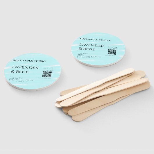 Lavendel Rose Soy Kerzen Business hinzufügen q r C Fächer (Non-assembled)