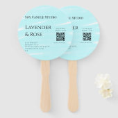 Lavendel Rose Soy Kerzen Business hinzufügen q r C Fächer (Vorne und Hinten)