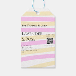 Lavendel Rose Soy Kerzen Business hinzufügen q r C Geschenkanhänger