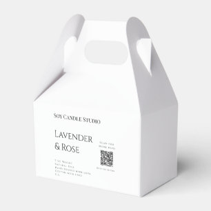 Lavendel Rose Soy Kerzen Business hinzufügen q r C Geschenkschachtel