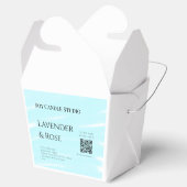 Lavendel Rose Soy Kerzen Business hinzufügen q r C Geschenkschachtel (Geöffnet)