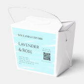 Lavendel Rose Soy Kerzen Business hinzufügen q r C Geschenkschachtel (Rückseite)