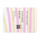 Lavendel Rose Soy Kerzen Business hinzufügen q r C Magnet (Horizontal)