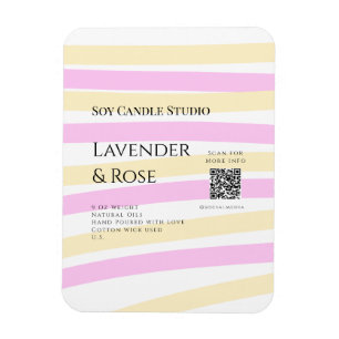 Lavendel Rose Soy Kerzen Business hinzufügen q r C Magnet