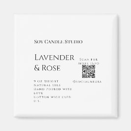 Lavendel Rose Soy Kerzen Business hinzufügen q r C Magnet