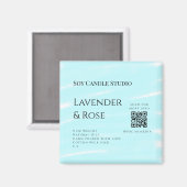 Lavendel Rose Soy Kerzen Business hinzufügen q r C Magnet (Vorderseite/Rückseite)