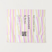 Lavendel Rose Soy Kerzen Business hinzufügen q r C Wandteppich (Vorderseite (Horizontal))