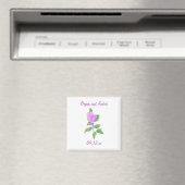 Lavendel Rose Speichern Sie das Datum der Hochzeit Magnet (In Situ (Geschirrspüler))