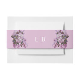 Lavendel, Rose und Lilacs, Hochzeit Einladungsbanderole