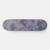 Lavendel Rose Wasserfarbene Kunst Skateboard (Horizontal)