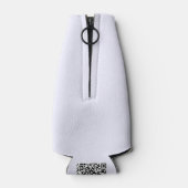 Lavendel Rose Weich weißer Pastellfarben Flaschenkühler (Rückseite)