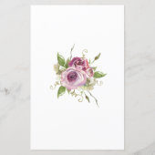 Lavendel Rose Wie gut kennen Sie die Braut? (Rückseite)