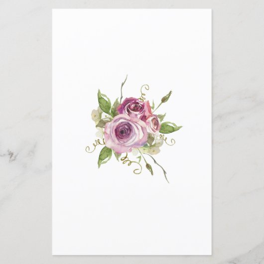 Lavendel Rose Wie gut kennen Sie die Braut? (Rückseite)