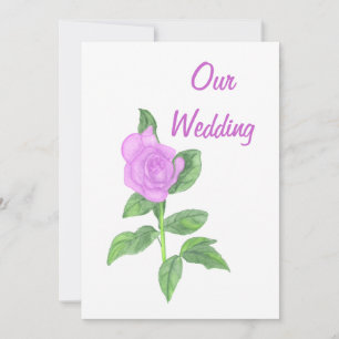 Lavendel Rosenmalerei, Einladungen für Hochzeiten