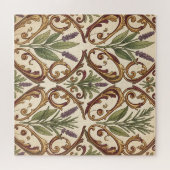 Lavendel-Rosmarin-Gold-Rollenmuster Puzzle (Horizontal)