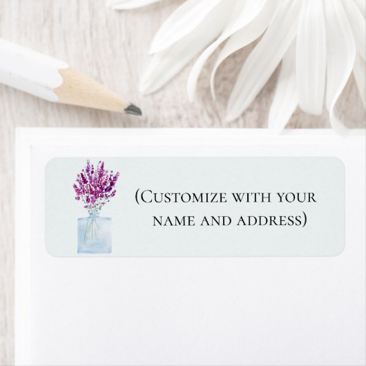 Lavendel-Rücksendeadresse (Insitu)