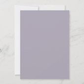 Lavendel Ruhige Sukkulente Hochzeit Einladung (Rückseite)