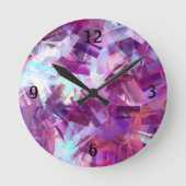 LAVENDEL RUNDE WANDUHR (Vorderseite)