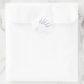 Lavendel Runder Aufkleber (Tasche)