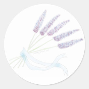 Lavendel Runder Aufkleber
