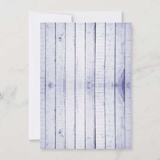 Lavendel Rustic Monogram Probe Dinner Einladung (Rückseite)