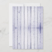 Lavendel Rustic Monogram Save the Date Ankündigung (Rückseite)